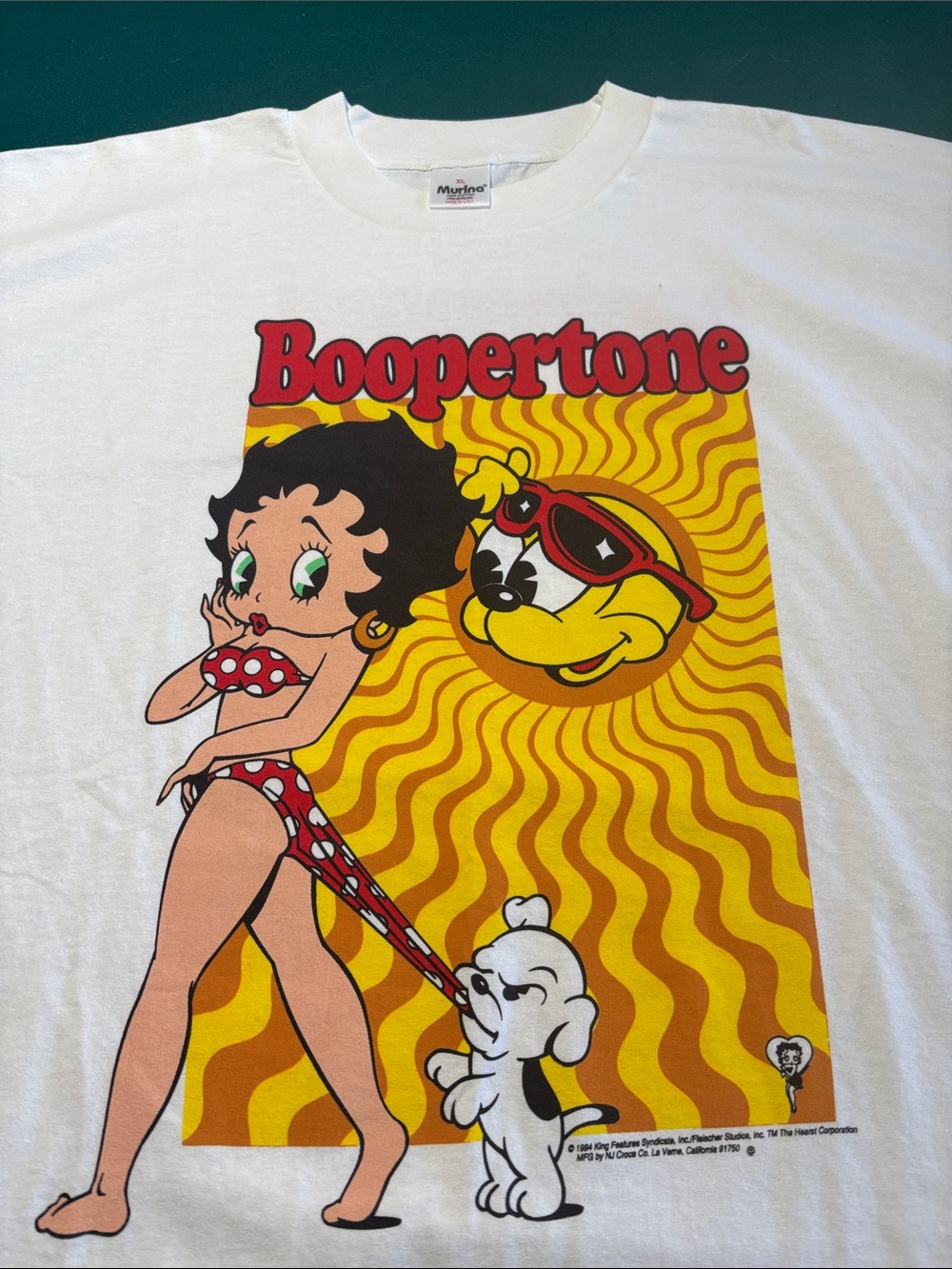 VTG 1994 Betty Boop “ Boopertone “ XL White Tee , RARE , $87